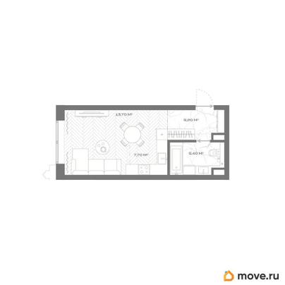 студия, 32 м&sup2;