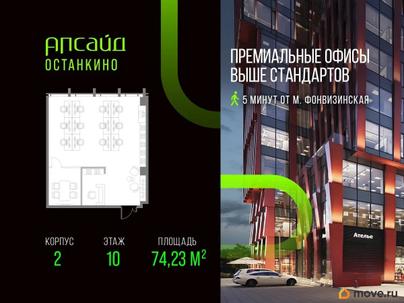 офис, 74.23 м&sup2;