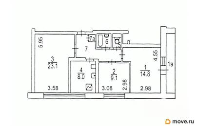 3-комн. квартира, 72 м&sup2;
