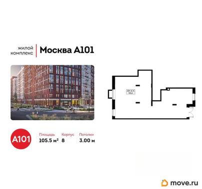 торговое помещение, 105.5 м&sup2;