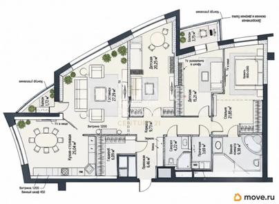 4-комн. квартира, 148.3 м&sup2;