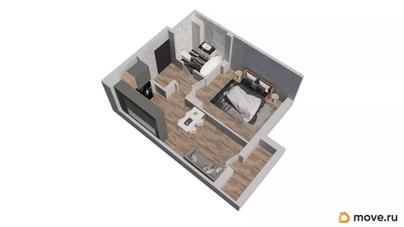 1-комн. квартира, 37.9 м&sup2;