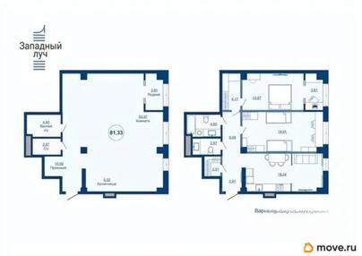 2-комн. квартира, 78.9 м&sup2;
