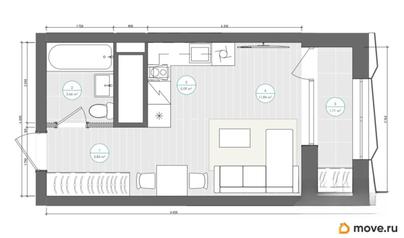 студия, 26.14 м&sup2;