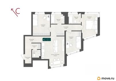 4-комн. квартира, 81.1 м&sup2;