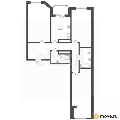 3-комн. квартира, 112 м&sup2;