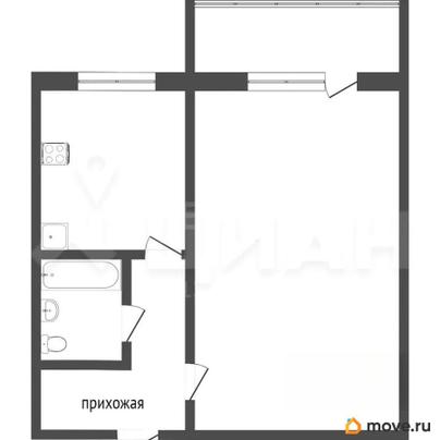 1-комн. квартира, 21 м&sup2;