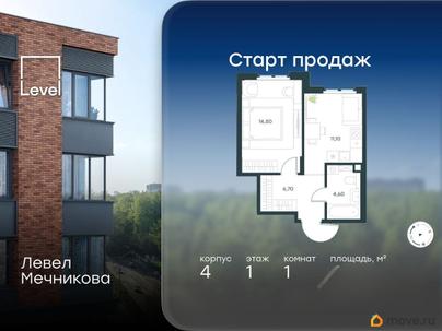 1-комн. квартира, 36.9 м&sup2;