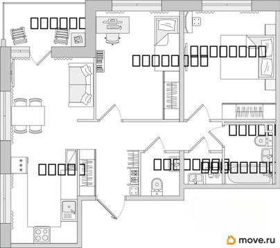 2-комн. квартира, 64.19 м&sup2;