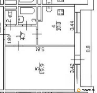 1-комн. квартира, 38.2 м&sup2;