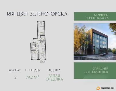 2-комн. квартира, 79.2 м&sup2;
