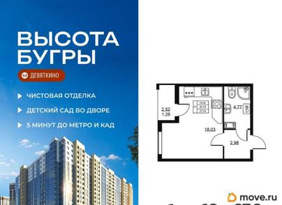 студия, 27.04 м&sup2;