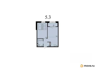 студия, 41.2 м&sup2;