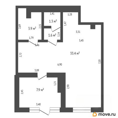 свободного назначения, 48.1 м&sup2;
