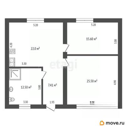 дом, 87.8 м&sup2;, 5 соток