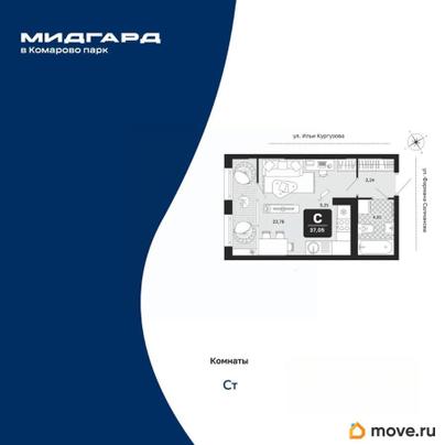 студия, 37.05 м&sup2;
