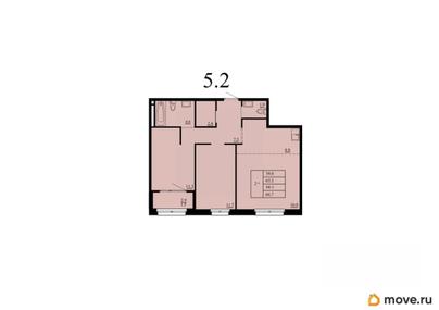 2-комн. квартира, 63.2 м&sup2;