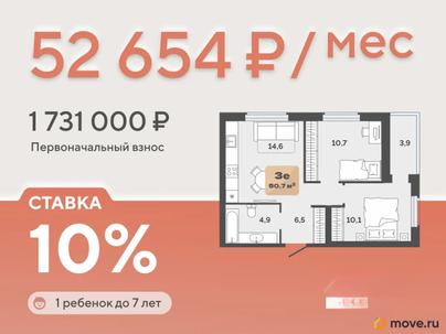 2-комн. квартира, 48.8 м&sup2;