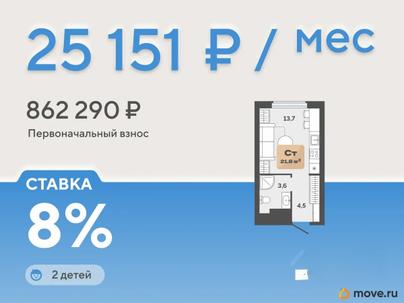 студия, 21.8 м&sup2;