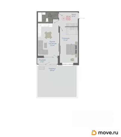 2-комн. квартира, 73 м&sup2;