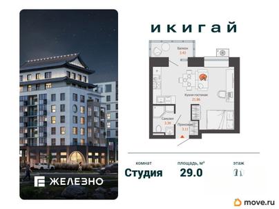 студия, 29 м&sup2;