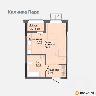 студия, 30.48 м&sup2;
