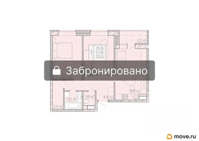 2-комн. квартира, 59.64 м&sup2;