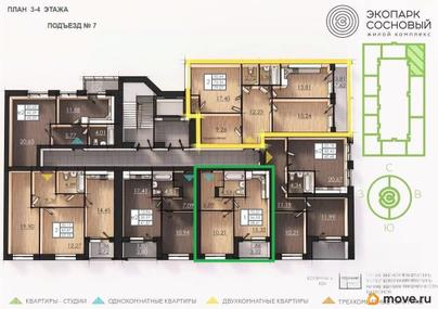 1-комн. квартира, 36.5 м&sup2;