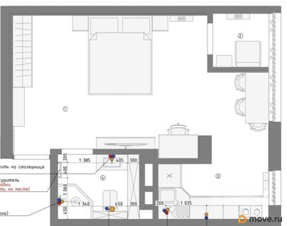 1-комн. квартира, 32.2 м&sup2;