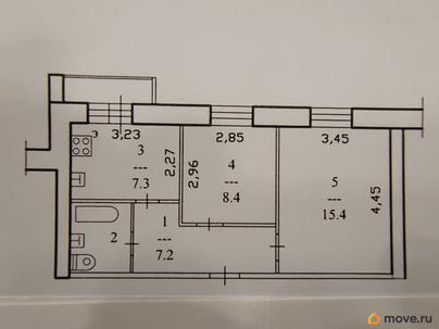 2-комн. квартира, 41.7 м&sup2;