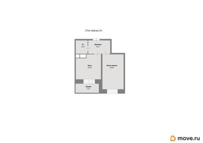 1-комн. квартира, 38.1 м&sup2;