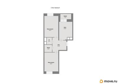 2-комн. квартира, 64.8 м&sup2;