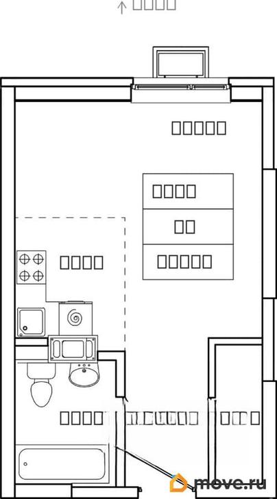 студия, 29.5 м&sup2;