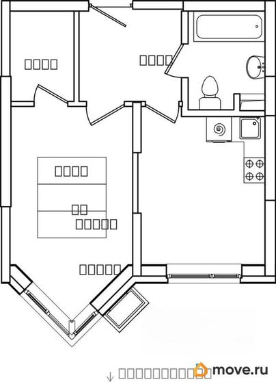 1-комн. квартира, 35.9 м&sup2;