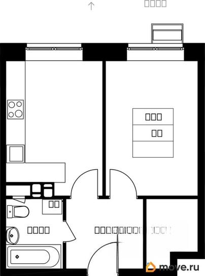 1-комн. квартира, 35.66 м&sup2;