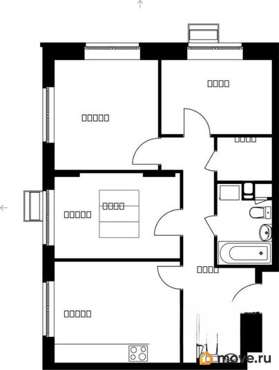 3-комн. квартира, 60.29 м&sup2;