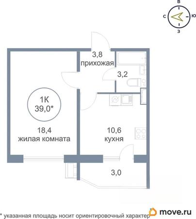 1-комн. квартира, 40 м&sup2;