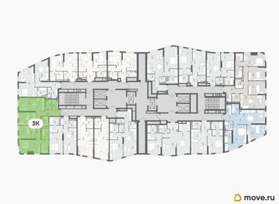 3-комн. квартира, 87 м&sup2;