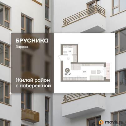 1-комн. квартира, 35.09 м&sup2;
