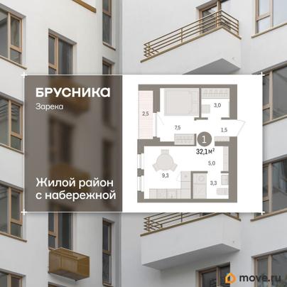2-комн. квартира, 31.86 м&sup2;