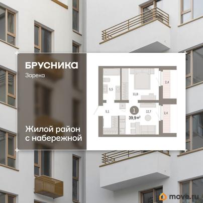 2-комн. квартира, 39.91 м&sup2;